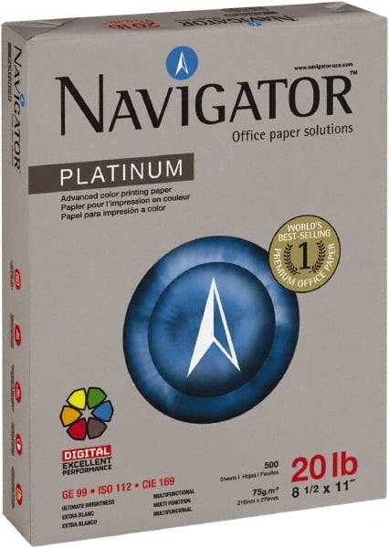 Navigator - 8-1/2" x 11" White Copy Paper - Use with Laser Printers, Copiers, Fax Machines, Multifunction Machines - Americas Tooling