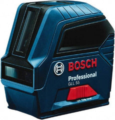 Bosch - 2 Beam 50' Max Range Self Leveling Cross Line Laser - ±5/16\x94 at 30' Accuracy, Battery Included - Americas Tooling