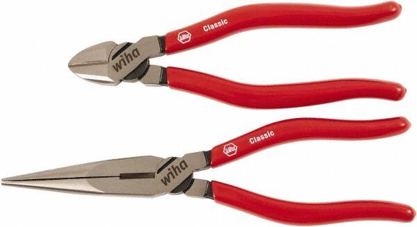 Wiha - 2 Piece Cutting Plier Set - Comes in Vinyl Pouch - Americas Tooling