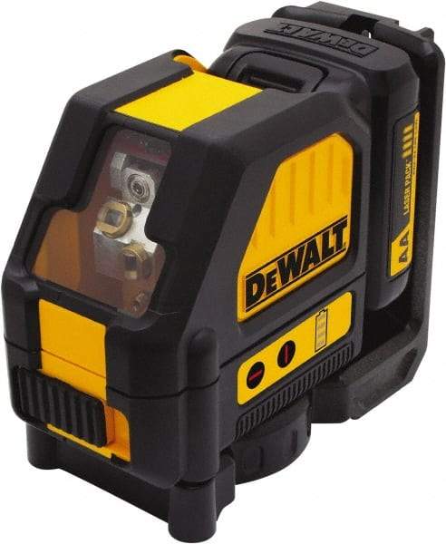 DeWALT - 2 Beam 165' Max Range Self Leveling Cross Line Laser - Red Beam, 1/8" at 30' Accuracy, 17-3/4" Long x 13" Wide x 6-1/8" High, Battery Included - Americas Tooling