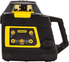 Stanley - 2,000' Measuring Range, 1/16" at 100' Accuracy, Self-Leveling Rotary Laser - ±5° Self Leveling Range, 600 RPM, 1 Beam, NiCad Battery Included - Americas Tooling