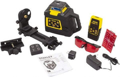 Stanley - 2,000' Measuring Range, 1/16" at 100' Accuracy, Self-Leveling Rotary Laser - ±5° Self Leveling Range, 150, 300 & 600 RPM, 1 Beam, NiCad Battery Included - Americas Tooling