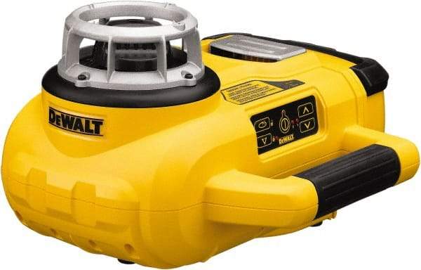 DeWALT - 1,500' Measuring Range, 1/8" at 100' Accuracy, Self-Leveling Rotary Laser - ±5° Self Leveling Range, 60, 250 & 600 RPM, 1 Beam, Lithium-Ion Battery Included - Americas Tooling