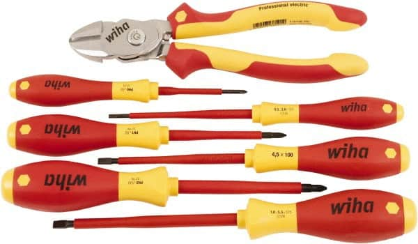 Wiha - 7 Piece Insulated Driver & Bicut Hand Tool Set - Comes in Clamshell - Americas Tooling