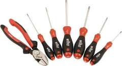 Wiha - 7 Piece Phillips Screwdriver, Slotted & Bicut Hand Tool Set - Comes in Clamshell - Americas Tooling