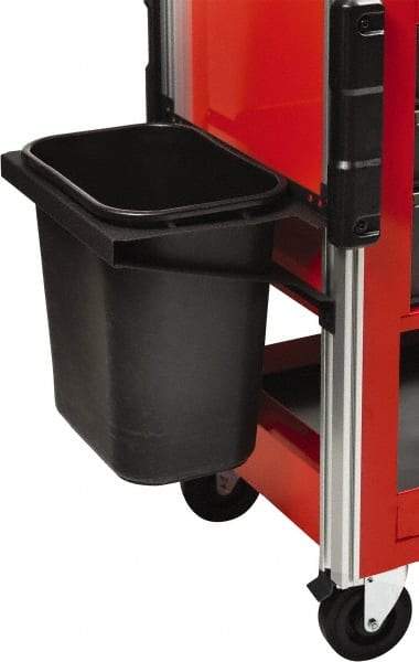 Proto - Tool Box Plastic Trash Can Holder - 19-1/2" Wide x 11-1/2" Deep x 7" High, Black, For JUC3743-3SG, JUC1834-SG-LK, JUC1834-5SG-SC - Americas Tooling