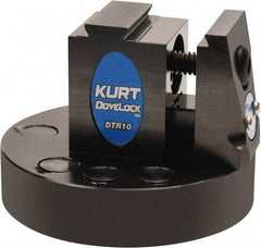 Kurt - 1" Jaw Width, 2" High x 2.69" Long x 2-11/16" Wide Dovetail Reversible Vise - For Use with 4 & 5 Axis Workholding Systems - Americas Tooling