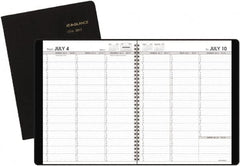 AT-A-GLANCE - 26 Sheet, 5-1/2 x 8-1/2", Accounting Book - Black - Americas Tooling