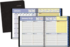 AT-A-GLANCE - 38 Sheet, 8 x 9-7/8", Weekly/Monthly Planner - Black - Americas Tooling