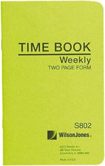 Wilson Jones - 36 Sheet, 4-1/8 x 6-3/4", Foreman\x92s Time Book - White - Americas Tooling