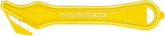 Klever Innovations - Recessed/Hook Blade Safety Cutter - 1-5/8" Carbon Steel Blade, Yellow Nylon Handle, 1 Blade Included - Americas Tooling