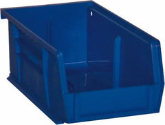 Durham - 7-7/16" Deep, Blue Plastic Hang and Stack Bins - 3" High x 4-3/16" Wide x 7-7/16" Long - Americas Tooling