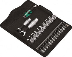 Wera - 27 Piece 1/4" Drive Ratchet Socket Set - Comes in Canvas Pouch - Americas Tooling