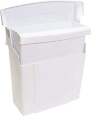 O-Cedar - Plastic Feminine Hygiene Product Receptacle - Surface Mount, 12" High x 5" Wide x 10" Deep, White - Americas Tooling