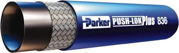 Parker - 5/8" ID x 0.91" OD CTL Push-on Air Hose - 350 Working psi, -55 to 302°F, Blue - Americas Tooling