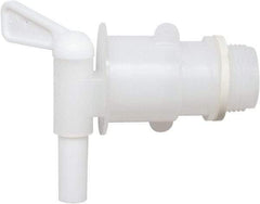 Detco - 3/4" NPT Plastic Rigid Drum Faucet - No Arrester, Manual Closing, 3" Long Extension - Americas Tooling