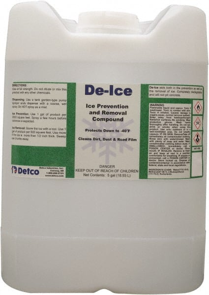 Ice & Snow Melter & De-Icer: Liquid, 5 gal Drum -40 ° F