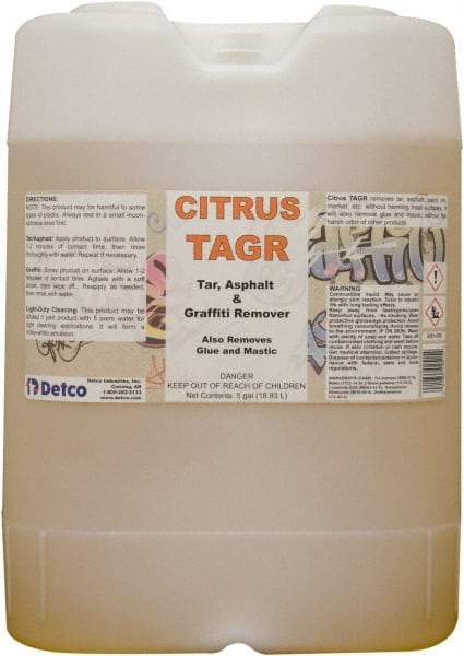 Detco - 5 Gal Drum Graffiti/Vandal Mark Remover - VOC Content g/L 533, Removes Graffiti - Americas Tooling