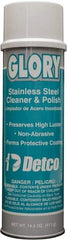 Detco - 20 fl oz Aerosol Stainless Steel Cleaner & Polish - Lemon Scented, Aerosol Can Container - Americas Tooling