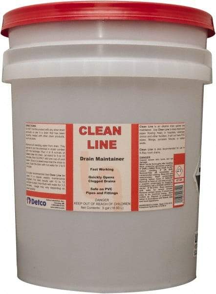 Detco - 5 Gal Liquid Drain Opener - Unscented, Pail - Americas Tooling