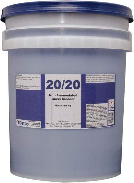 Detco - 5 Gal Pail Mint Glass Cleaner - Use on Glass - Americas Tooling