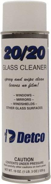 Detco - 20 oz Aerosol Can Mint Glass Cleaner - Use on Glass - Americas Tooling