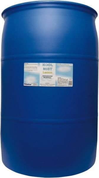 Detco - 55 Gal Drum Deodorizer - Liquid, Lemon Scent, Concentrated, Environmentally Safe - Americas Tooling