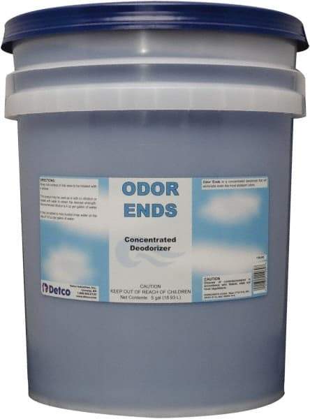 Detco - 5 Gal Pail Deodorizer - Liquid, Unscented, Concentrated, Environmentally Safe - Americas Tooling