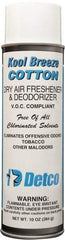 Detco - 20 oz Aerosol Can Deodorizer - Aerosol, Cotton Scent, Environmentally Safe - Americas Tooling