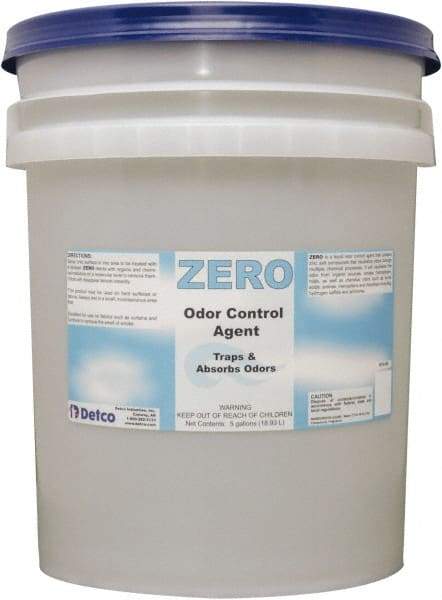 Detco - 5 Gal Pail Deodorizer - Liquid, Unscented, Environmentally Safe - Americas Tooling