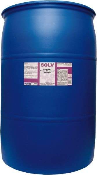 Detco - 55 Gal Drum Cleaner/Degreaser - Liquid, Butyl-Based, Unscented - Americas Tooling