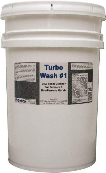 Detco - 50 Lb Bucket Cleaner/Degreaser - Granular, Alkaline, Unscented - Americas Tooling