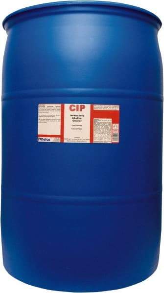 Detco - 55 Gal Drum Cleaner/Degreaser - Liquid, Alkaline, Unscented - Americas Tooling