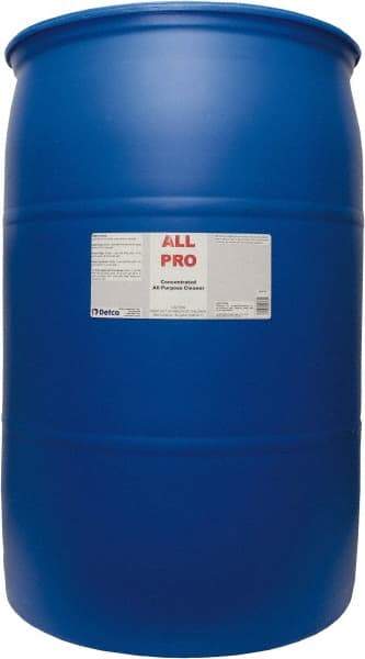 Detco - 55 Gal Drum All-Purpose Cleaner - Liquid, Neutral Cleaner, Citrus - Americas Tooling