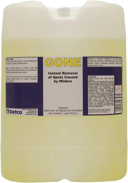 Detco - 5 Gal Drum Mildew Remover - Liquid, Water-Based, Unscented - Americas Tooling