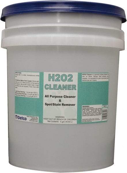 Detco - 5 Gal Bucket All-Purpose Cleaner - Liquid, Peroxide, Unscented - Americas Tooling