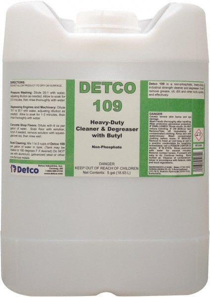 Cleaner: 5 gal Drum Liquid, Butyl-Based, Unscented