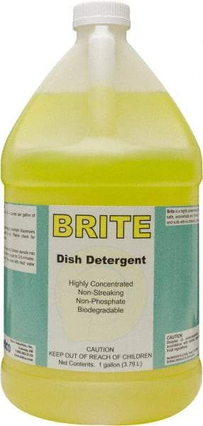 Detco - 1 Gal Bottle Manual Dishwashing Liquid - Lemon Scented - Americas Tooling