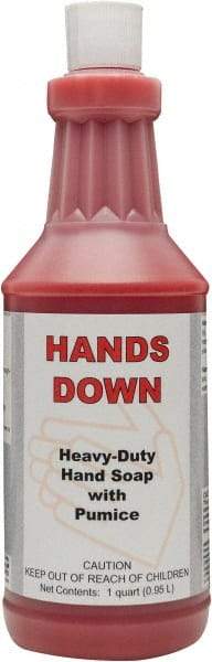 Detco - 32 oz Squeeze Bottle Gel Hand Cleaner with Grit - Red, Cherry Scent - Americas Tooling