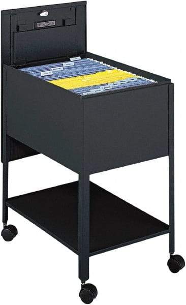 Safco - 16-1/2" Wide x 24-3/4" Long x 28-1/4" High Tote Cart - 1 Shelf, Steel - Americas Tooling