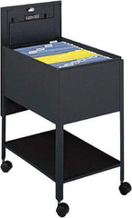 Safco - 16-1/2" Wide x 24-3/4" Long x 28-1/4" High Tote Cart - 1 Shelf, Steel - Americas Tooling