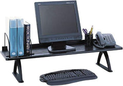 Safco - Black Desk Riser - Melamine, Melamine Laminate Partical Board - Americas Tooling