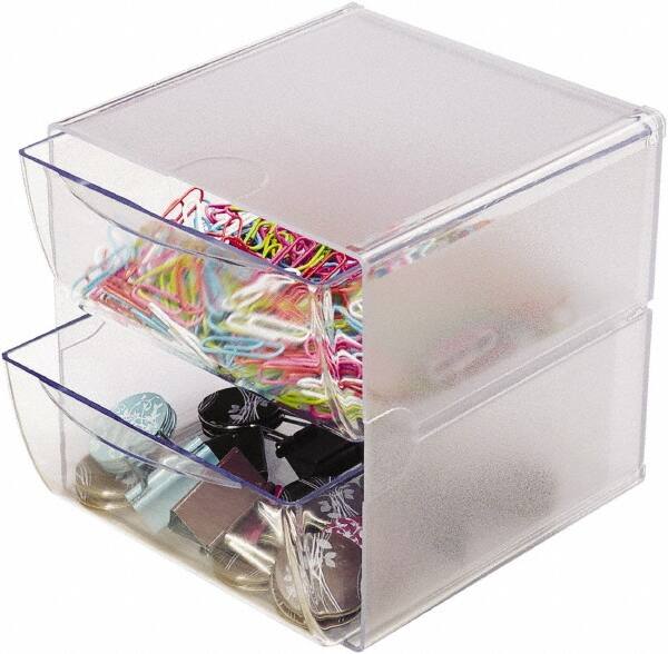 Deflect-o - Clear Desk Top Organizer - Plastic - Americas Tooling