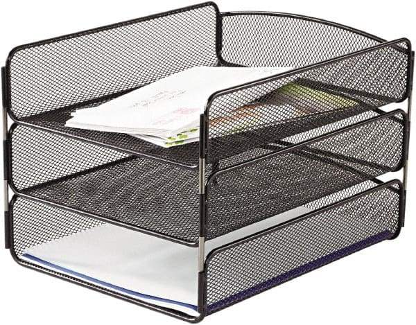 Safco - Black Document Organizer - Steel, Mesh - Americas Tooling