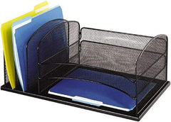 Safco - Black Combination File Sorter - Steel, Mesh - Americas Tooling