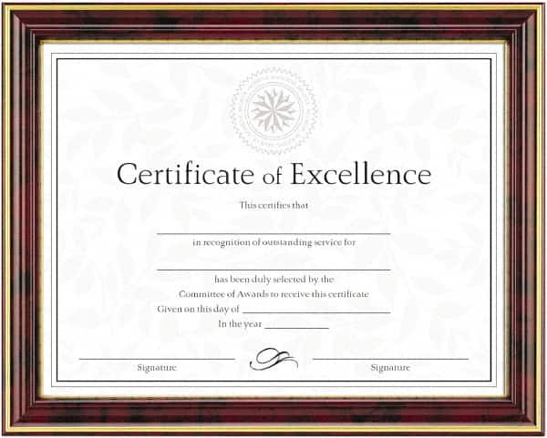 Dax - Mahogany & Gold Document Holders-Certificate/Document - 11" High x 8-1/2" Wide - Americas Tooling