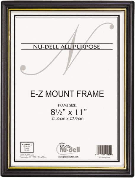 Nudell - 18 Piece Black/Gold Document Holders-Certificate/Document - 11" High x 8-1/2" Wide - Americas Tooling