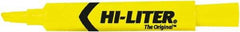 HiLiter - Yellow Highlighter - Chisel Tip, AP Nontoxic Ink - Americas Tooling