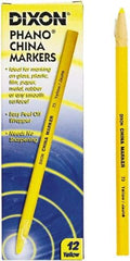 DIXON - Yellow China Marker - Soft Crayon Tip, Wax - Americas Tooling