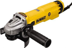 DeWALT - 4-1/2 & 5" Wheel Diam, 11,000 RPM, Corded Angle & Disc Grinder - 5/8-11 Spindle - Americas Tooling